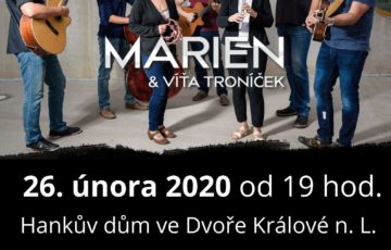 Vstupenky na benefiční koncert Marien